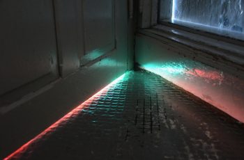 flanking sound under a gap in the door